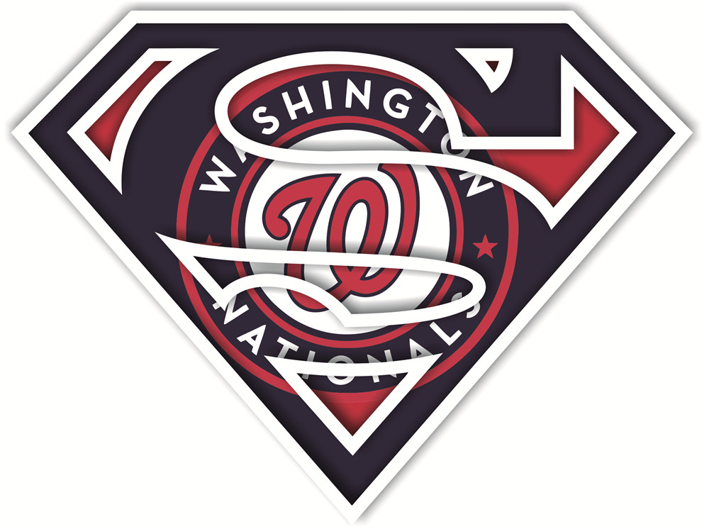 Washington Nationals superman logos iron on heat transfer